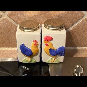 Chicken and Rooster Salt and Pepper Shakers